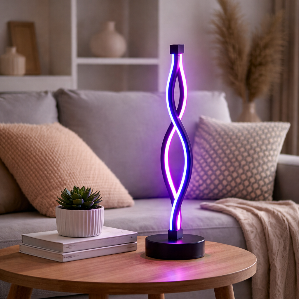 Lampe de table LED USB tactile 3 tons d’éclairage moderne