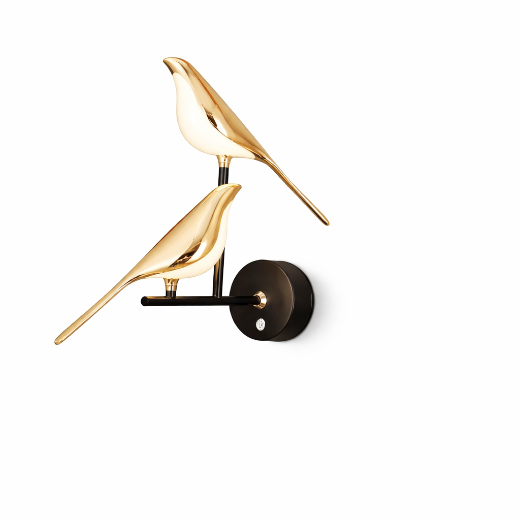 Applique LED oiseau tactile 360° design moderne éclairage mural
