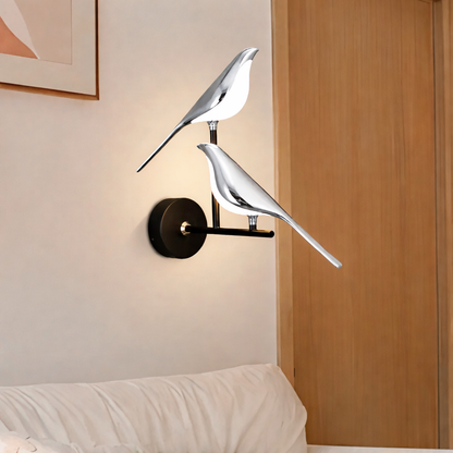 Applique LED oiseau tactile 360° design moderne éclairage mural