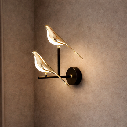 Applique LED oiseau tactile 360° design moderne éclairage mural
