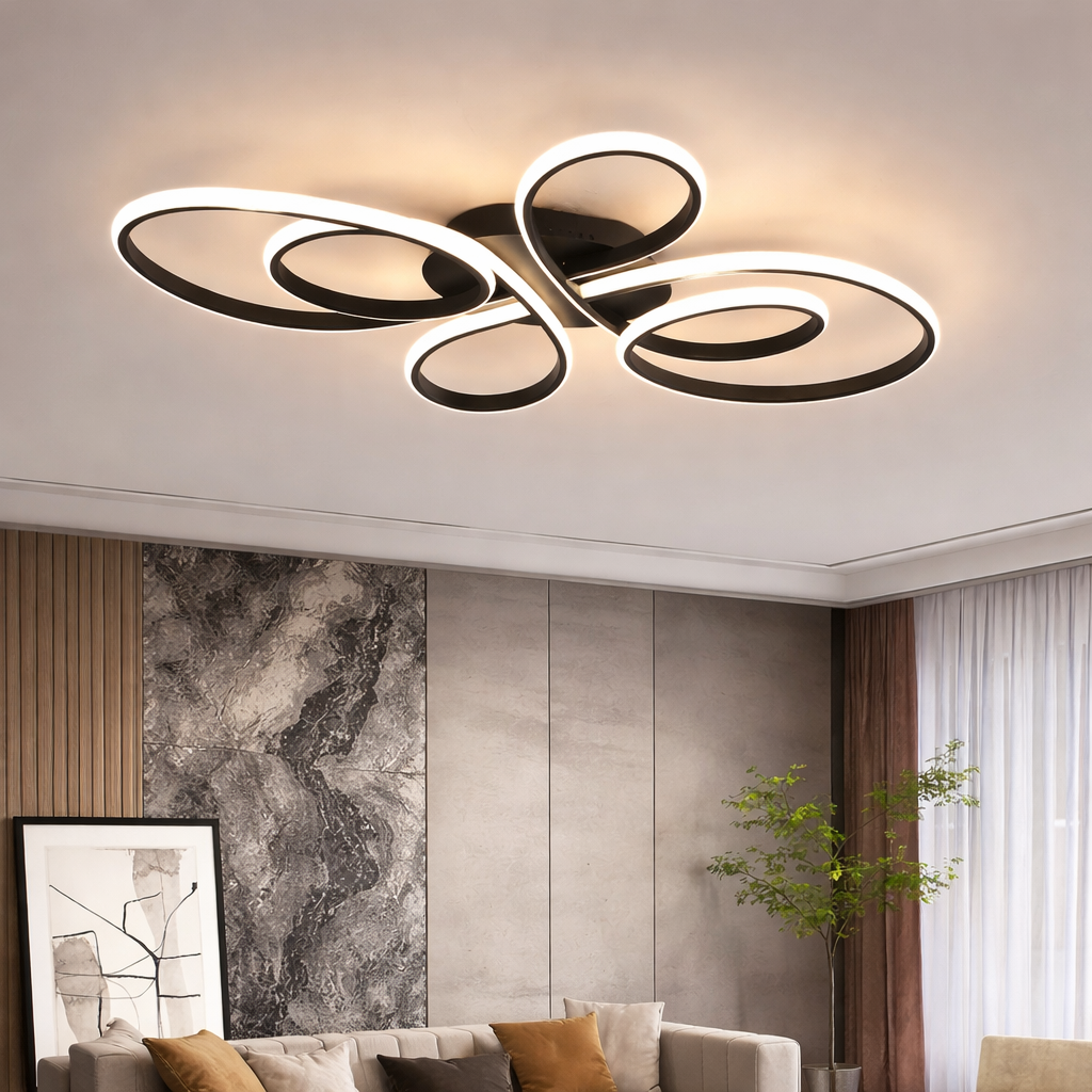 Plafonnier LED nordique design éclairage moderne intérieur