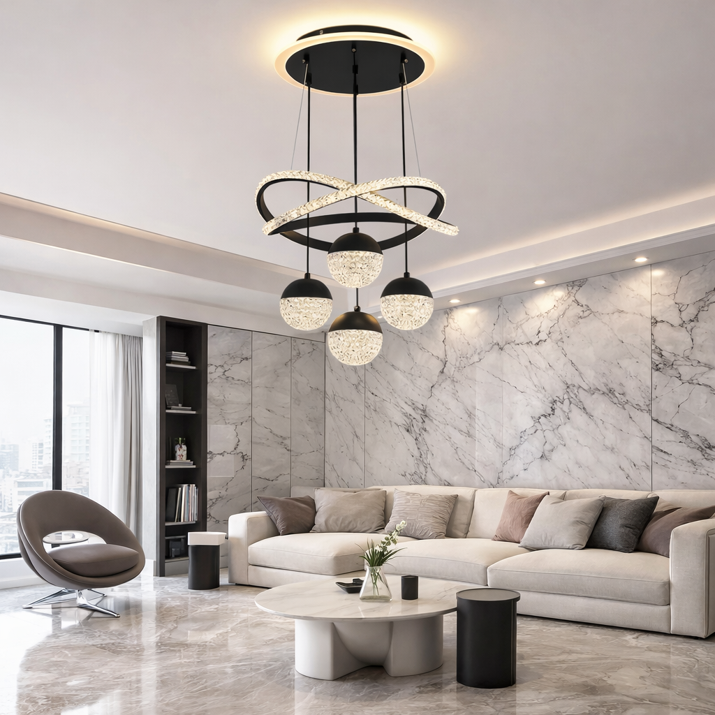 Suspension LED moderne design élégant éclairage intérieur