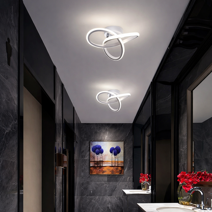 Plafonnier LED trèfle 25 cm design moderne éclairage plafond