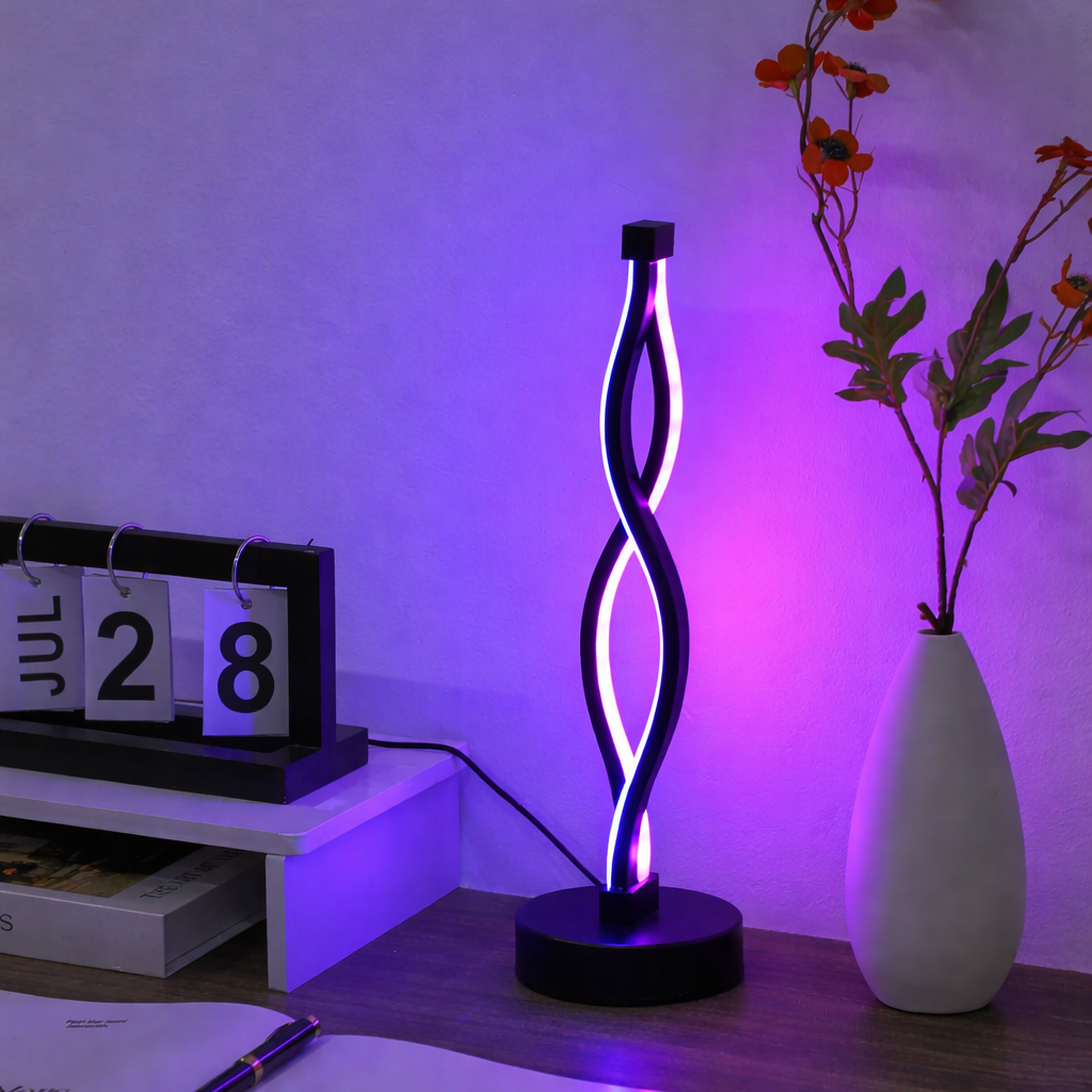 Lampe de table LED USB tactile 3 tons d’éclairage moderne