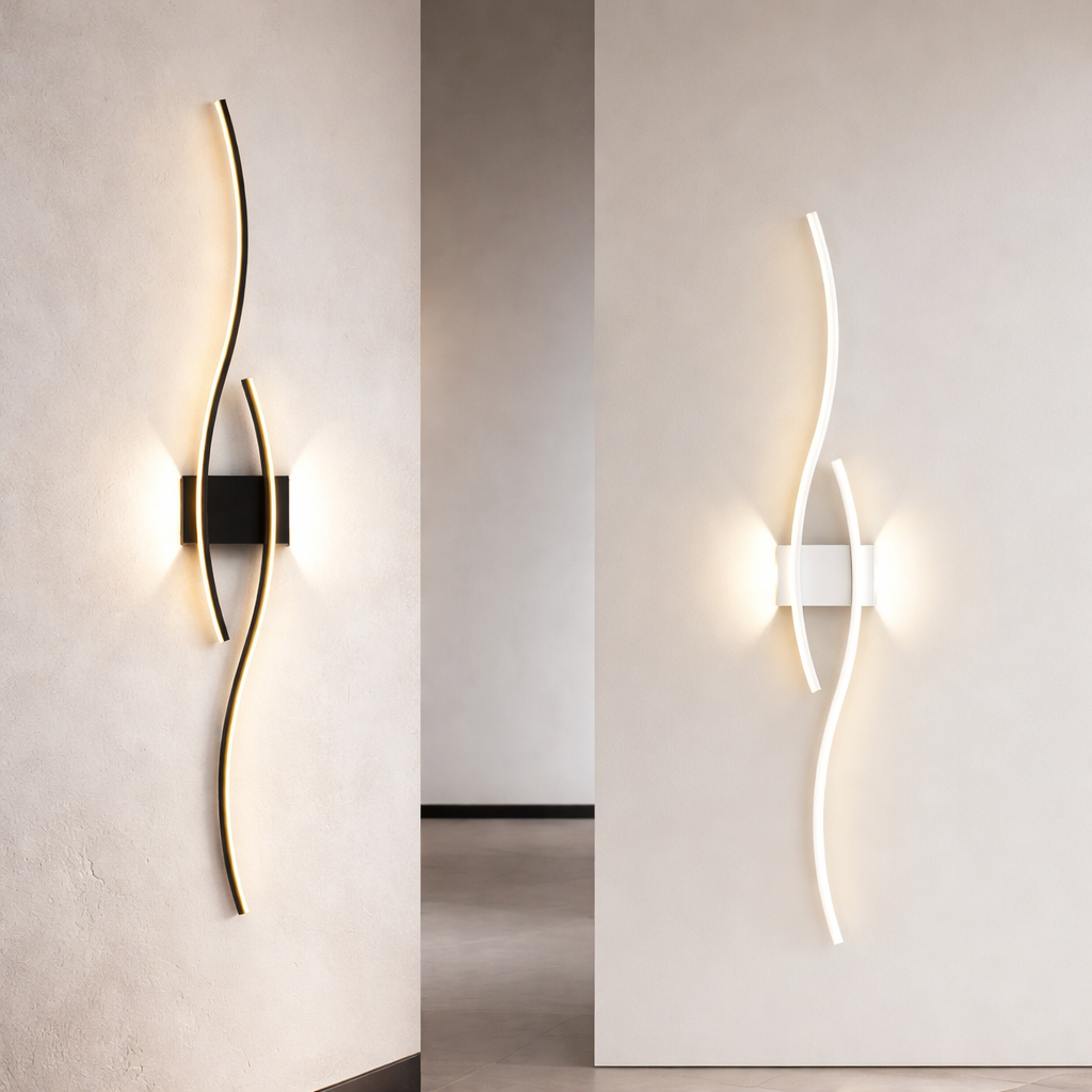 Applique LED bande longue design minimaliste éclairage mural moderne