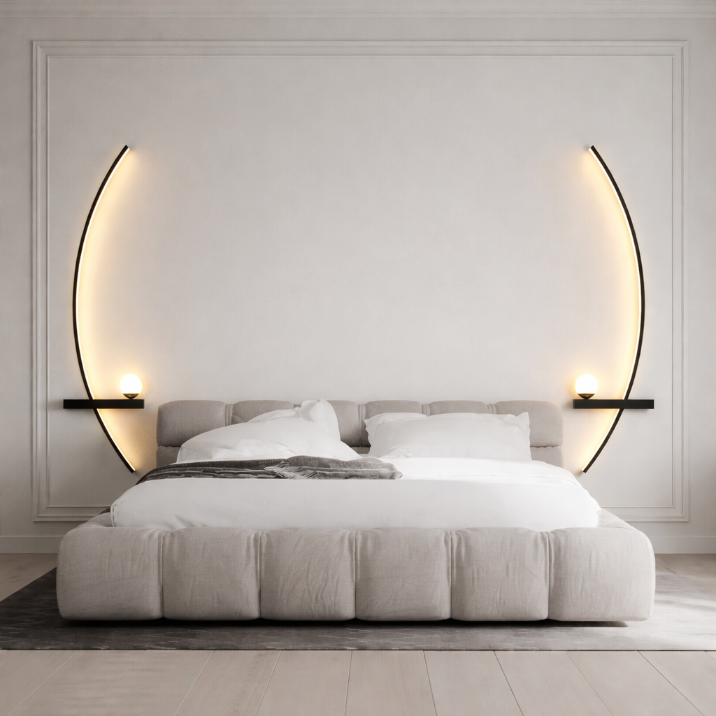 Applique LED nordique à rayures design moderne éclairage mural