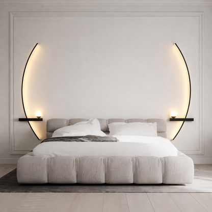 Applique LED nordique à rayures design moderne éclairage mural
