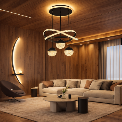 Suspension LED moderne design élégant éclairage intérieur