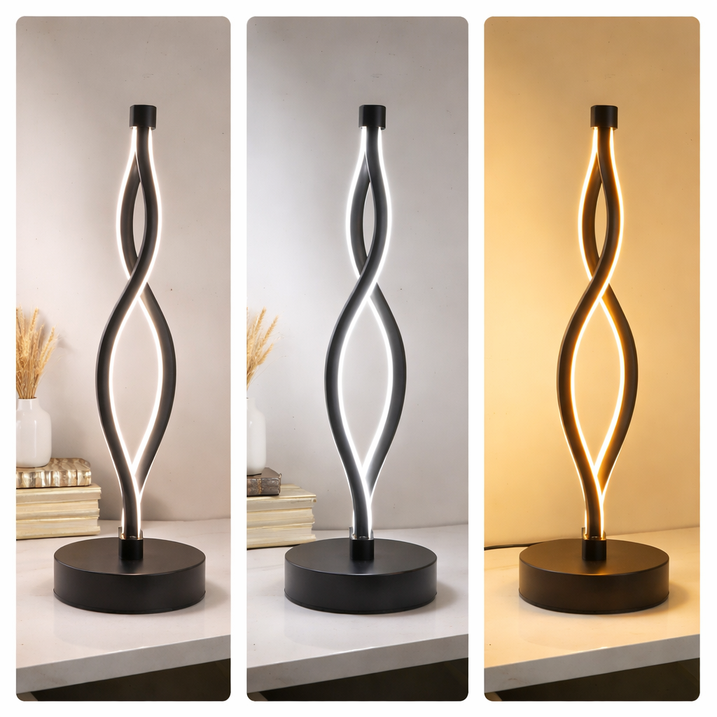 Lampe de table LED USB tactile 3 tons d’éclairage moderne