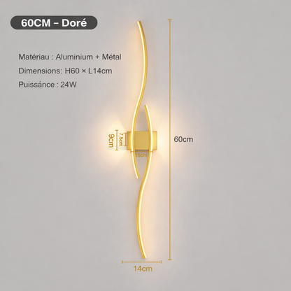 Applique LED bande longue design minimaliste éclairage mural moderne